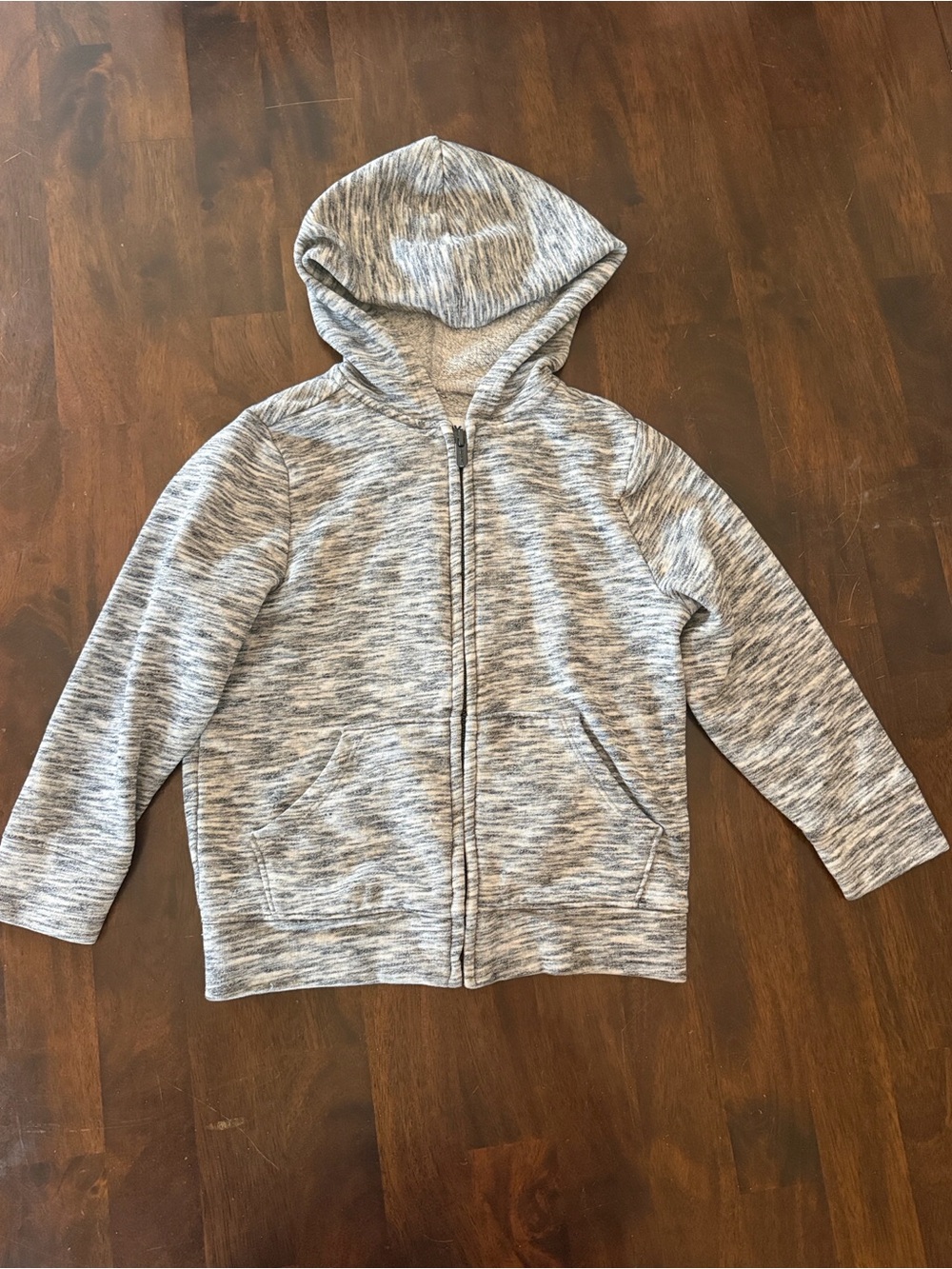 Old Navy Light Gray Heather Front Zip Hoodie